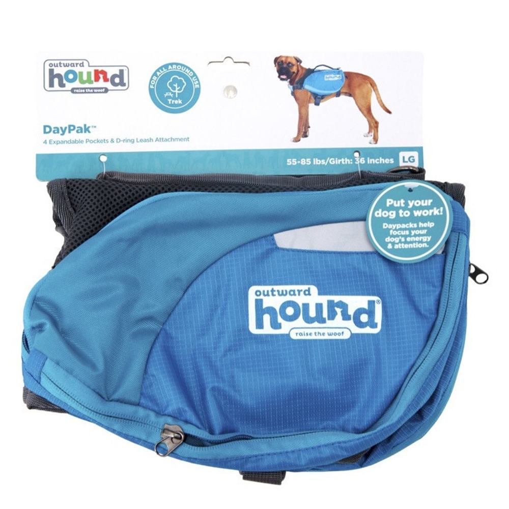 New Blue Outward Hound DayPak Day Pack Size M 30-55Lbs Expandable Pockets